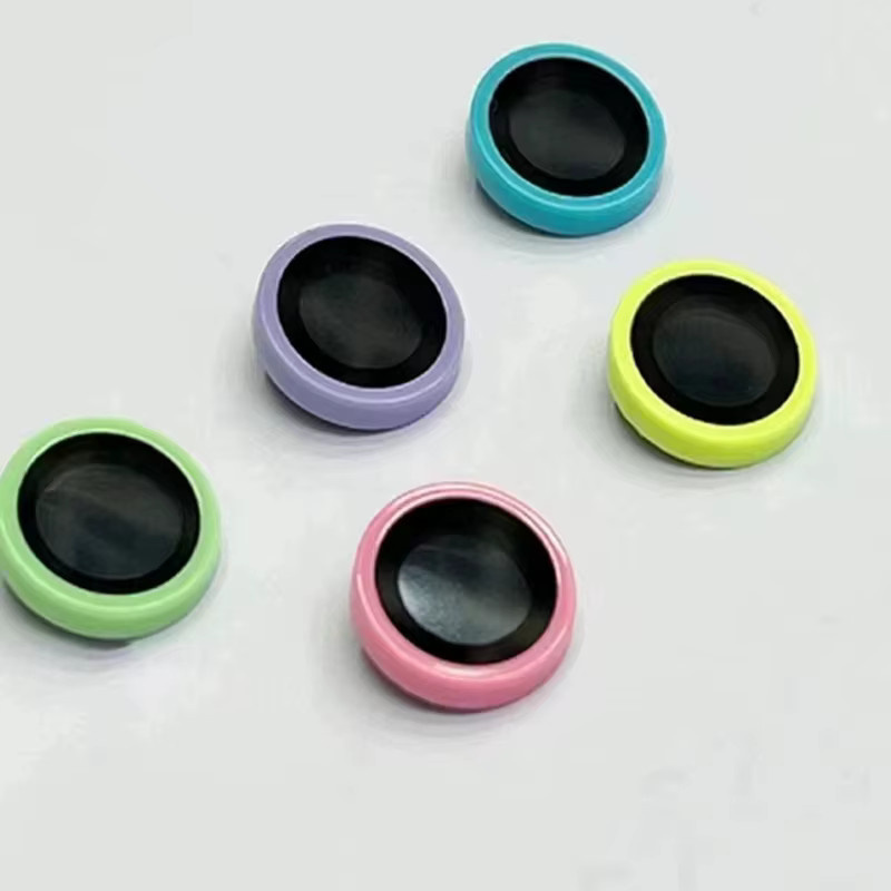 Kamera-Schutzset für Samsung Galaxy S24 Ultra mit glänzenden Keramik-Linsenringen und gehärtetem Glas-Schutzfilm in Grün und Multicolour - Bild 3