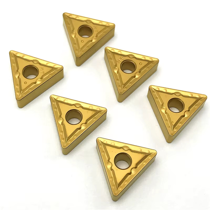 Lek Hartmetalleinsatz TNMG160404 TNMG160408-MT TT8125 in Gold für Außendrehwerkzeuge zur Stahlbearbeitung und CNC-Drehmaschinen - Bild 2