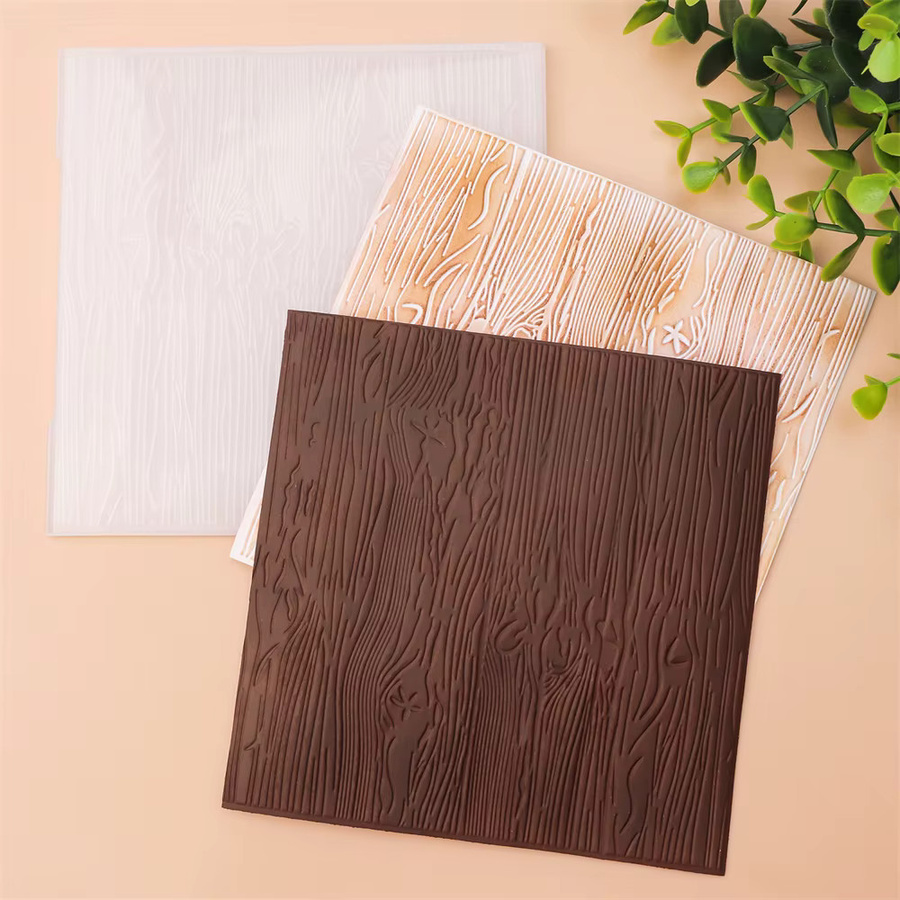3D-Prägeschablone Holz-Hintergrund aus Kunststoff für Kartenherstellung und Scrapbooking - Bild 4