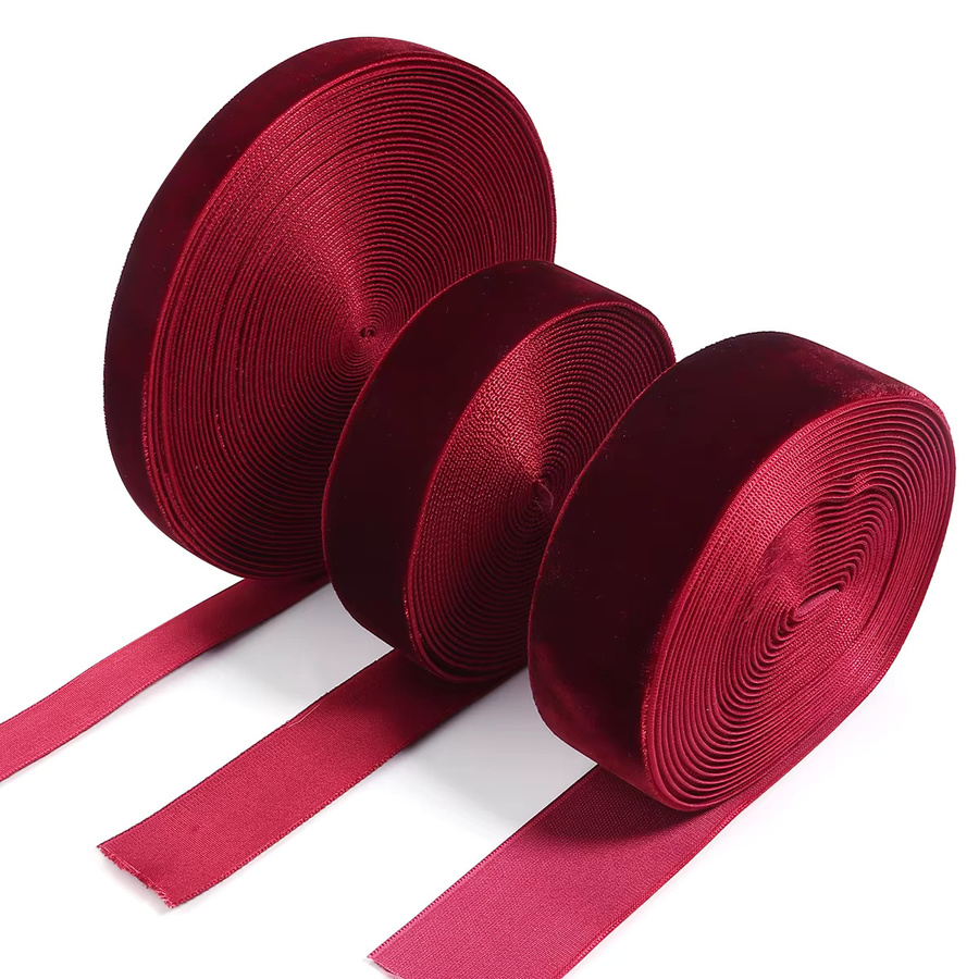 Rotes Samtband für Hochzeit, Party und DIY-Dekorationen, Breite: 6 mm, 10 mm, 15 mm, 25 mm oder 32 mm - Bild 5