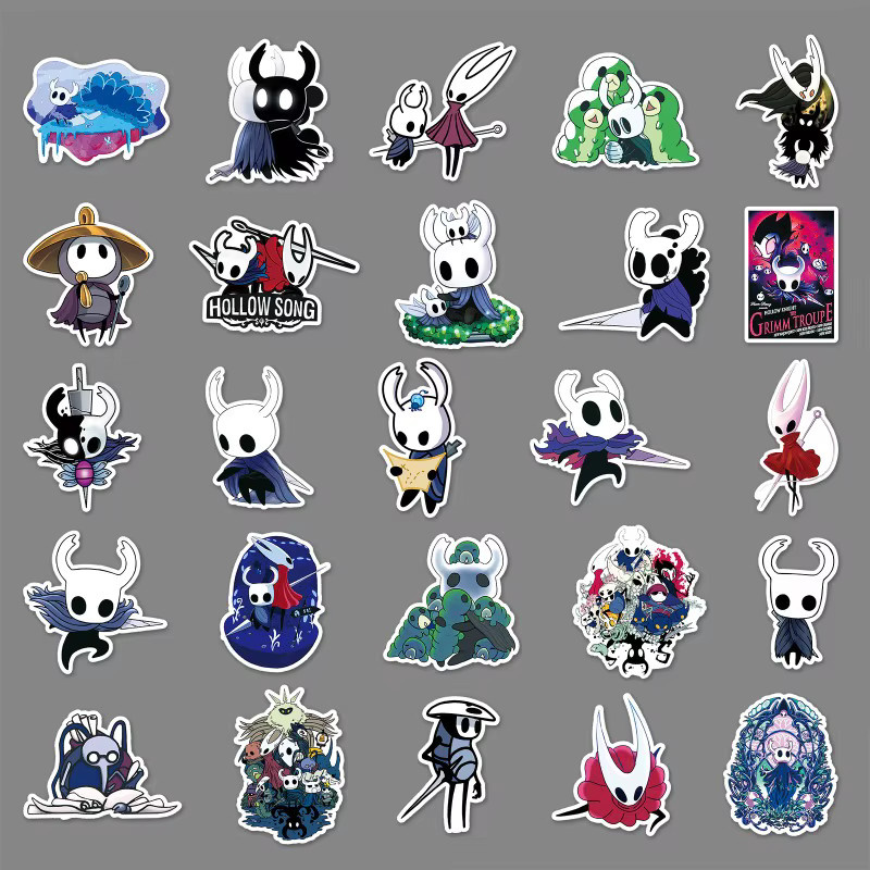 Bandai Hollow Knight Aufkleber, 50-teiliges Set, Fantasy, bunt - Bild 3