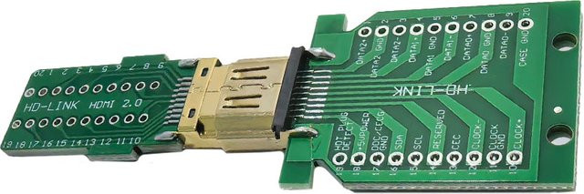 JCD HDMI Reparaturstecker 19-Pin Geschweißter Stecker und Buchse mit Vergoldung für DIY Kabelverbinder - Bild 1