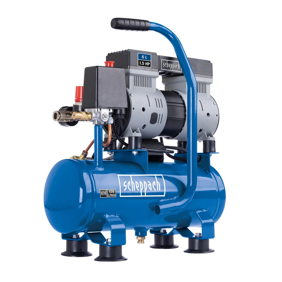 Scheppach Ultra Silent Kompressor HC08Si in Blau - Bild 2