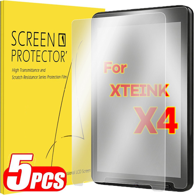 XTEINK Displayschutzfolie für X4 E-Reader, Set aus 1 bis 5 Stück, matte und HD-klare PET-Schutzfolien, blendfrei und gegen Fingerabdrücke - Bild 1