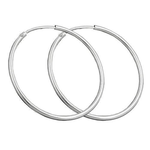 Colfem Creolen 925 Silber, 32 mm, Unisex - Bild 1