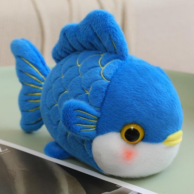 Yiran toy Drachenfisch Plüschtier, Blau, 42cm - Bild 1