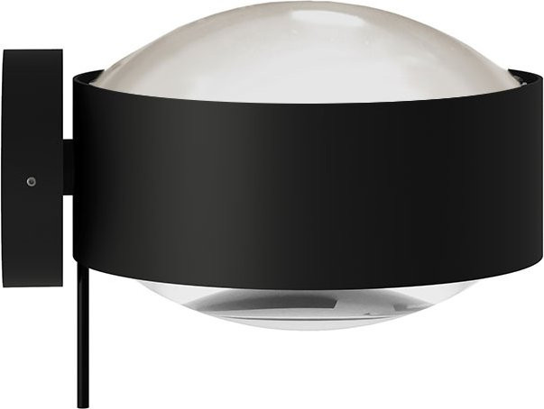 Top Light Puk! 160 Wall Avantgarde LED-Wandleuchte in Schwarz Matt mit warmweißem Licht (2700K) - Bild 1