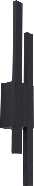 Lindby LED Wandleuchte Außen Sakari Modern Schwarz aus Aluminium 2-flammig mit Up-Down Licht - Bild 1