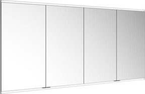 Keuco Spiegelschrank Royal Modular 2.0 in Weiß mit 4 Drehtüren, Kristall-Doppelspiegel, LED-Beleuchtung und Sensor-Touch, B/H/T: 90 x 210 x 12 cm - Bild 1