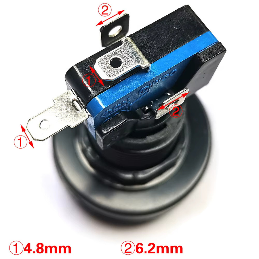 XINWA XINWANG LED Druckknopf rund 46 mm weiß für Arcade, Claw Machine und Flipper - Bild 4