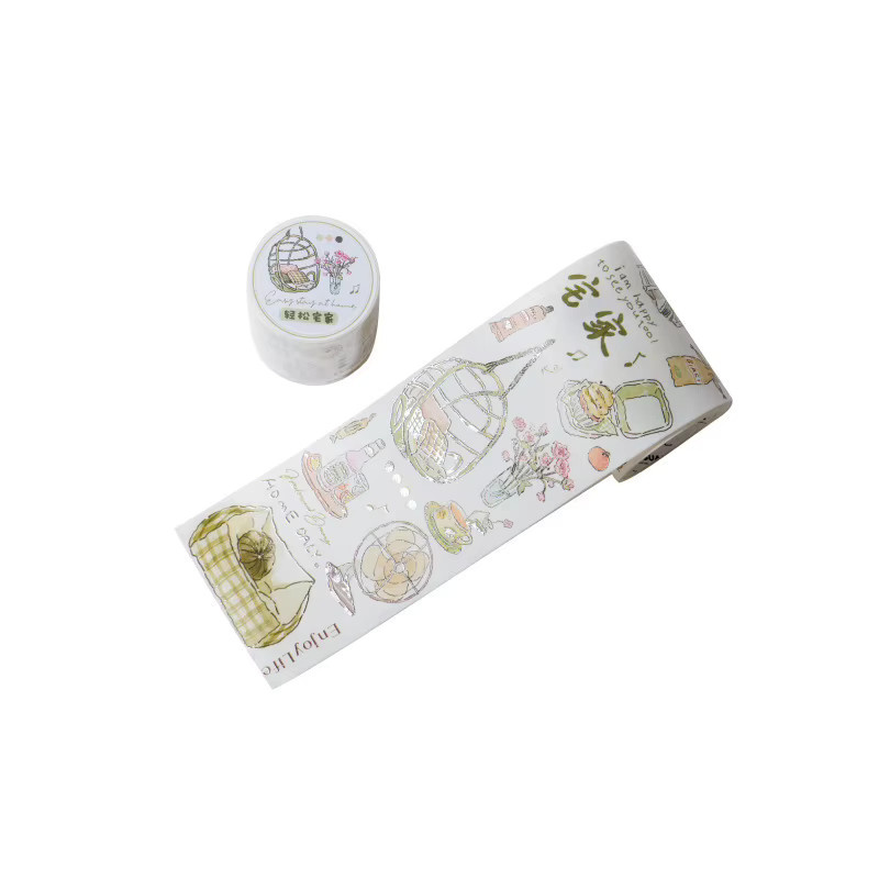 6 Rollen Washi Tape im Retro-Stil mit europäischem Kaffeethema, Mehrfarbig, 6 x 200 cm für DIY-Bastelarbeiten und Scrapbooking - Bild 4