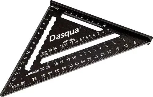 Dasqua 1804-0705 Sparrenwinkel 90 Grad aus Aluminium in Schwarz - Bild 1