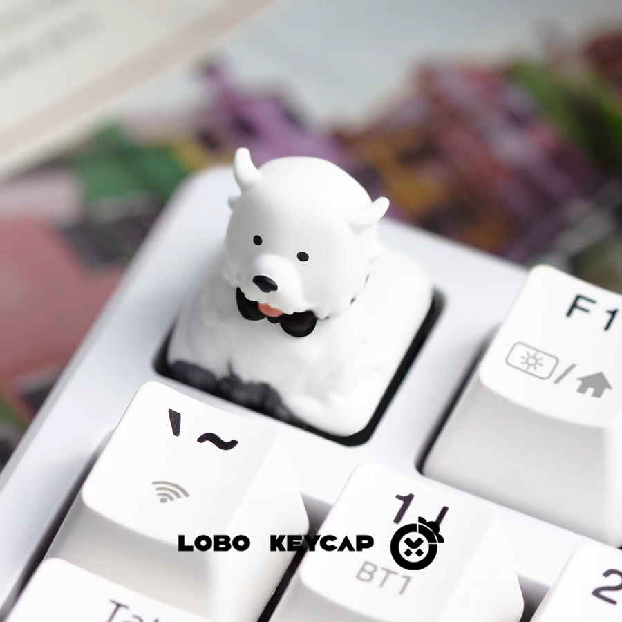 LOBO KEYCAP Custom Resin Esc Tastenkappe Spy X Family Bond Dog in Weiß für mechanische Tastaturen - Bild 2