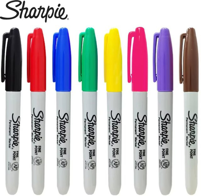 Sharpie Permanentmarker Set mit 8 Farben und 1,0 mm Spitze für Kunst, Labor und Schreibwaren - Bild 1