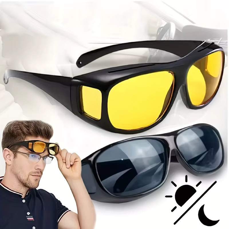 ERIKOLE Nachtsicht-Fahrbrille, Vollrand, Kunststoff, Unisex, black - Bild 3