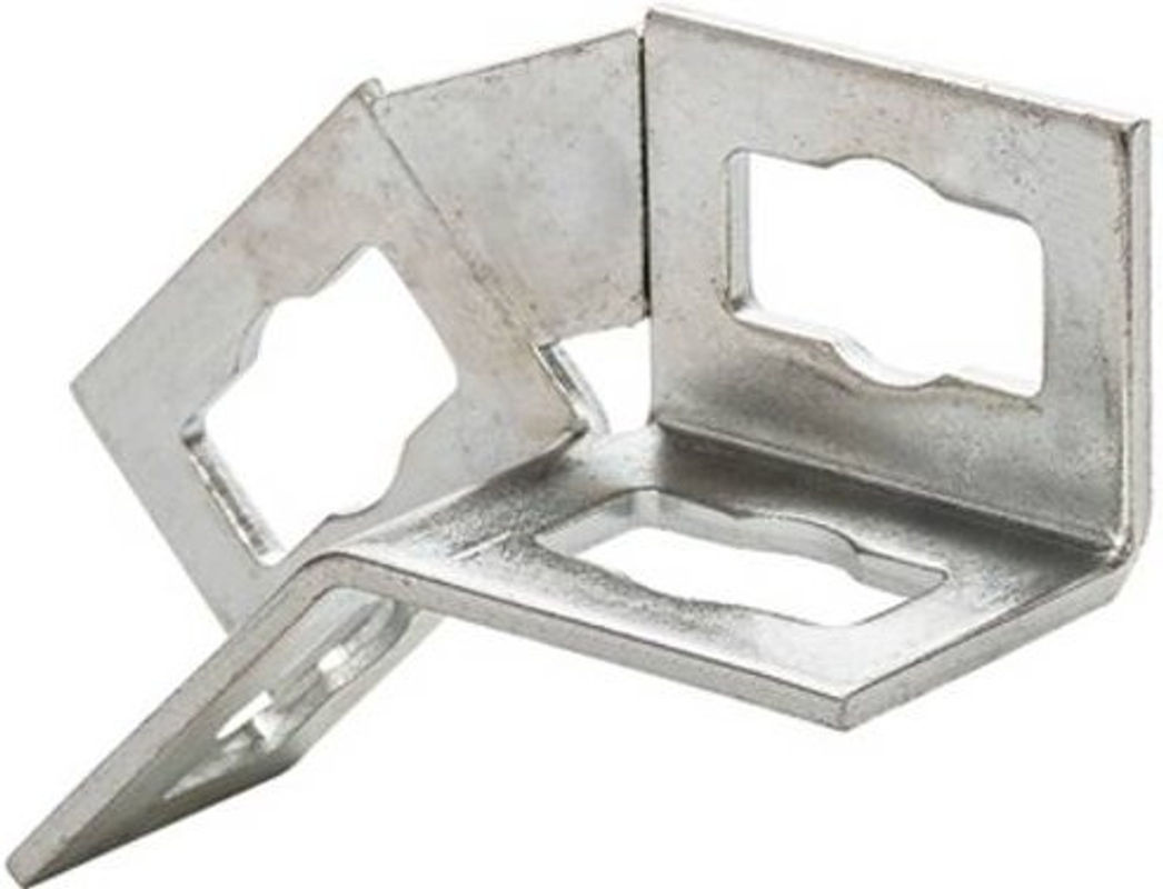 Fischer Universalwinkel aus verzinktem Stahl in Silber, 10 Stück - Bild 2