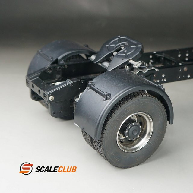 Nooxion Einzelachse Kotflügel Anhänger Lkw Muldenkipper Modell, 1:14, Schwarz, Zubehör - Bild 1