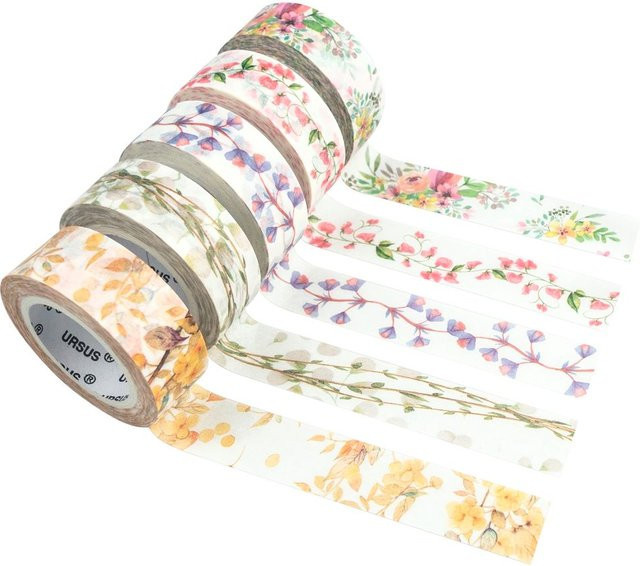 URSUS Masking Tape Set Flora Multicolor aus Papier - Bild 1