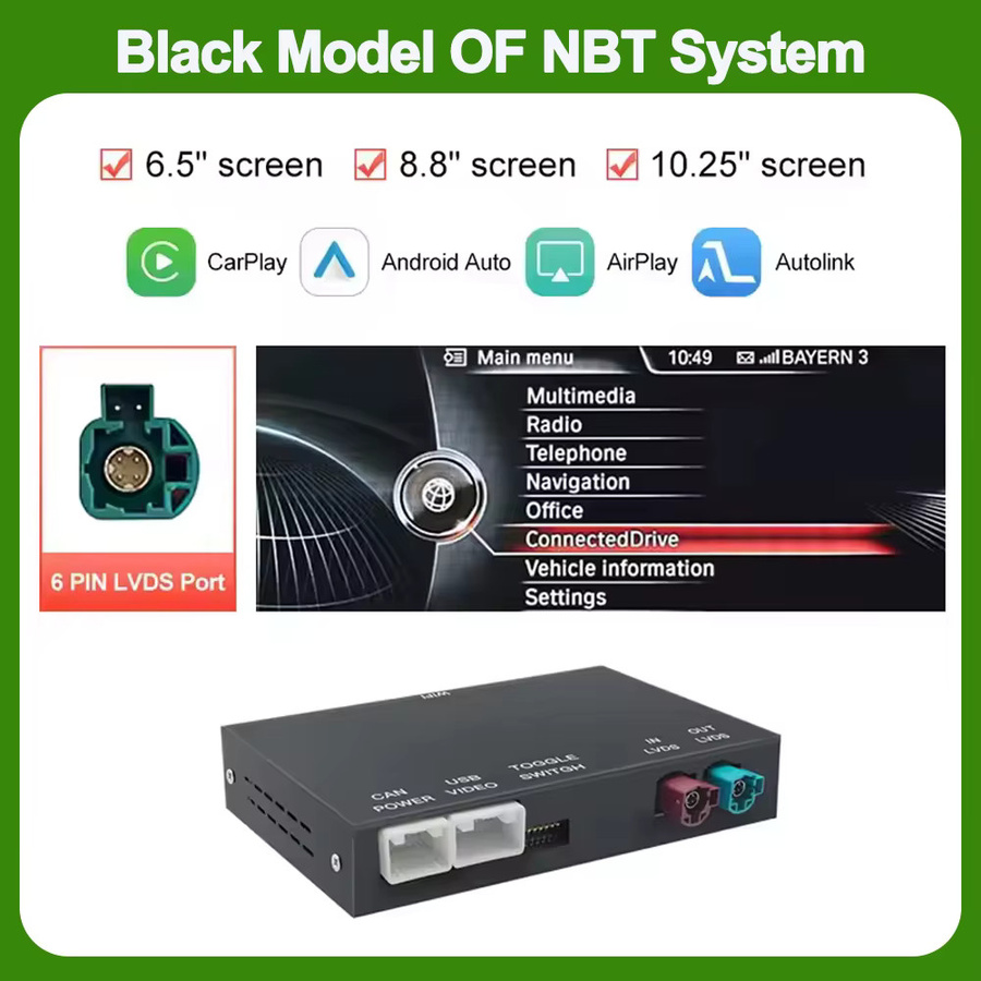 ANYFAR Kabelloses CarPlay Adapter für BMW NBT-System und MINI, Schwarz - Bild 7