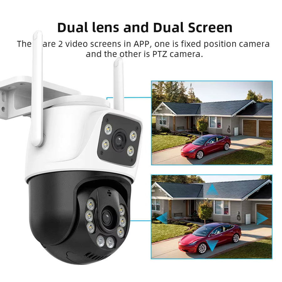 Uzoom 8-Kanal WLAN NVR Kit Heimsicherheits-Videoüberwachungssystem mit 6MP Outdoor IP-Kameras in Weiß - Bild 3