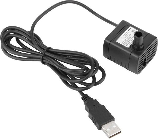 Neoglint Miniatur Bürstenlose DC Wasserpumpe für Hydrokultur und Tauchanwendungen, USB 5V, Schwarz - Bild 1