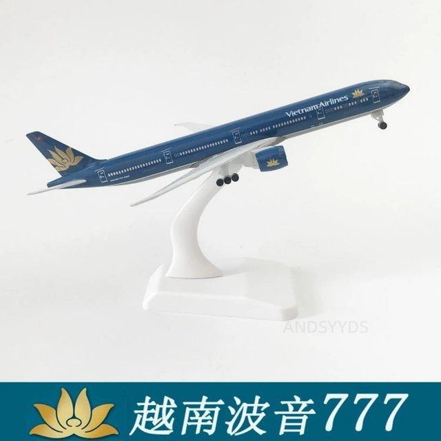 ZOCO Vietnam Airways Flugzeug B777, Modell Flugzeug, Metall, Maßstab 1:400 - Bild 1