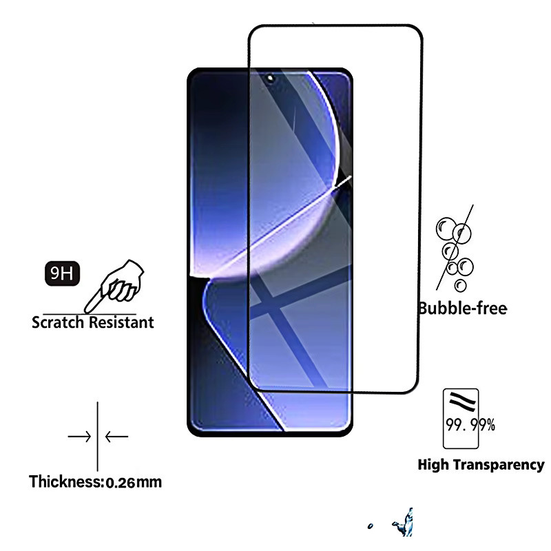 4er-Pack gehärtetes Schutzglas für Xiaomi 13T Pro, 12T Pro, 11T, transparent - Bild 3