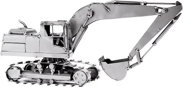 Hinz & Kunst Bagger, Modell aus Metall - Bild 1