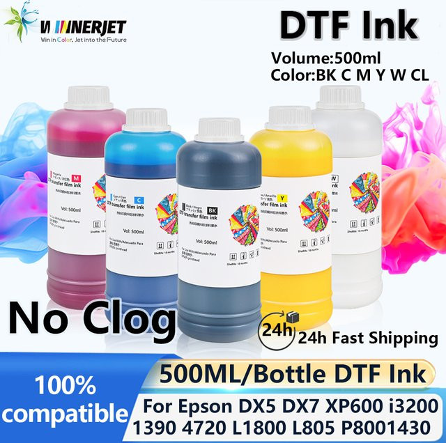 Epson DTF-Nachfülltinte Weiß für Inkjet-Drucker, 500 ml - Bild 1
