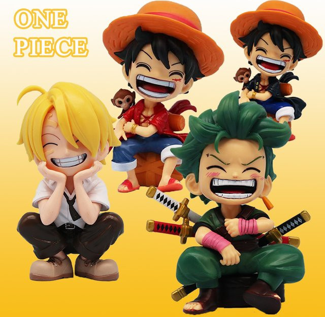Bandai One Piece Anime-Figuren, 5-teiliges Set, Kunststoff - Bild 1
