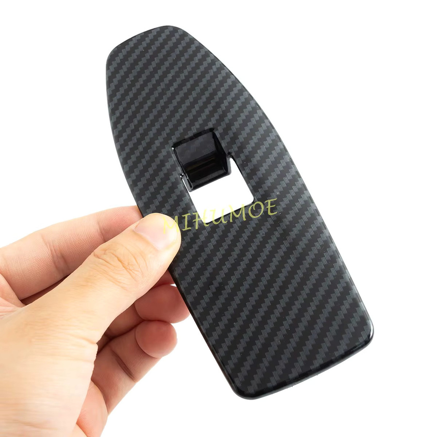 MIHUMOE Carbon Fiber Innen Tür Fenster Schalter Panel Abdeckung Borte in Schwarz für BMW X1 iX1 U11 X2 iX2 U10 2023 2024 2025 - Bild 3