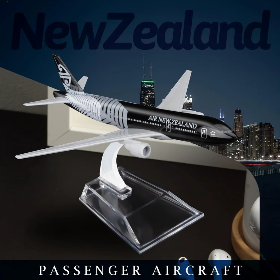 ZOCO Modellflugzeug New Zealand Airways B777 aus Metall, Diecast Legierung, 16 cm - Bild 4