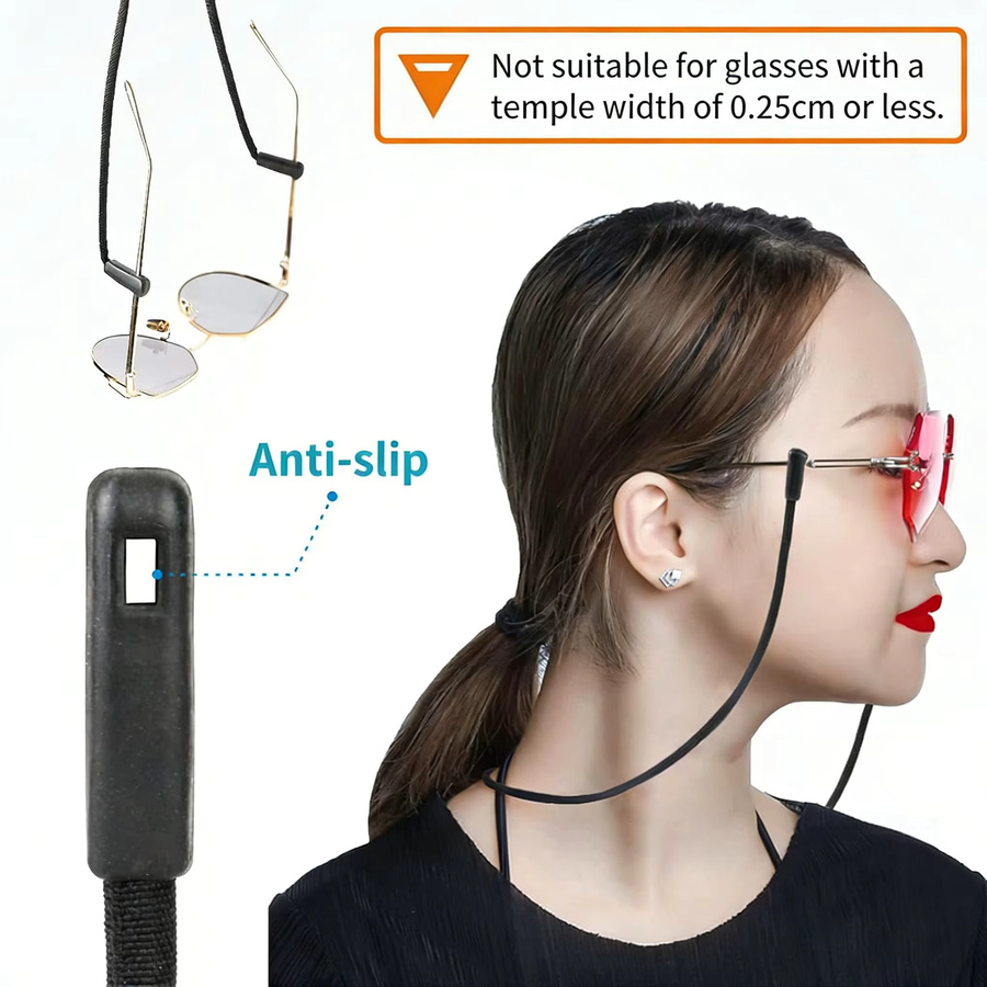 VOPHA Brillenkette, zweifarbig, verstellbar, Unisex - Bild 2