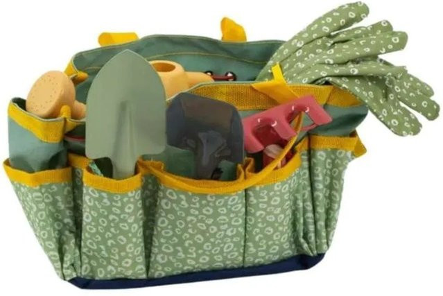 Galaflor Gartenset mit Tasche Grün aus Holz - Bild 1