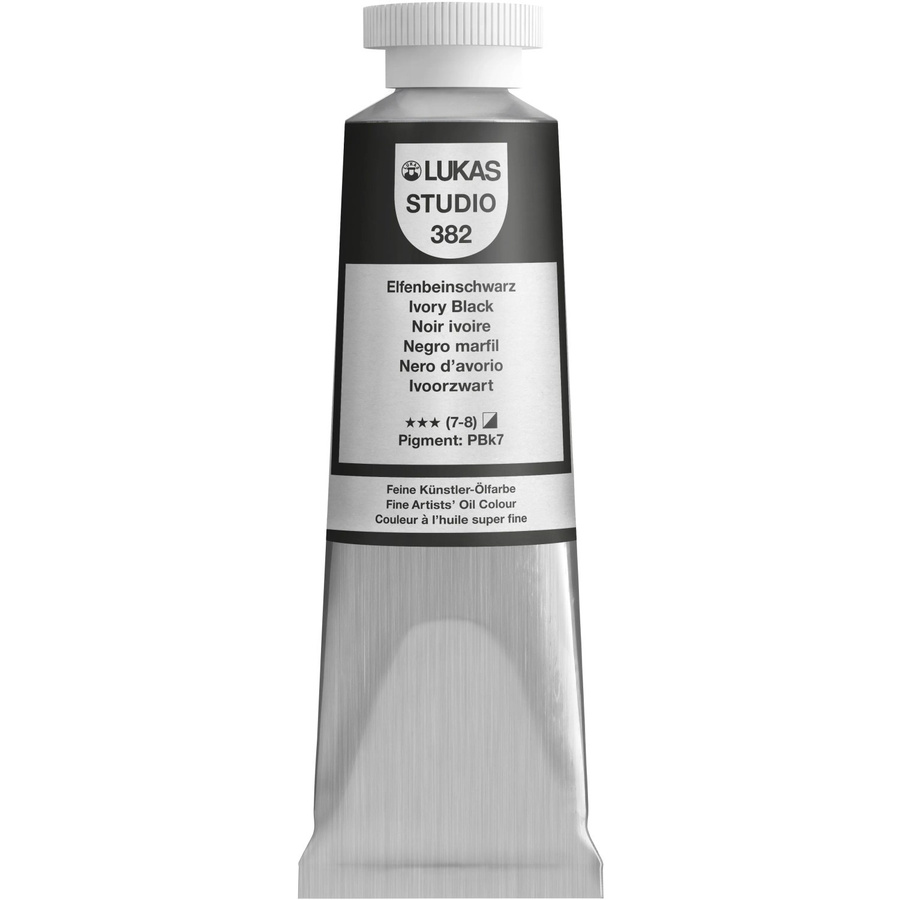 Lukas Studio Ölfarbe Elfenbeinschwarz 37 ml für Profis - Bild 2