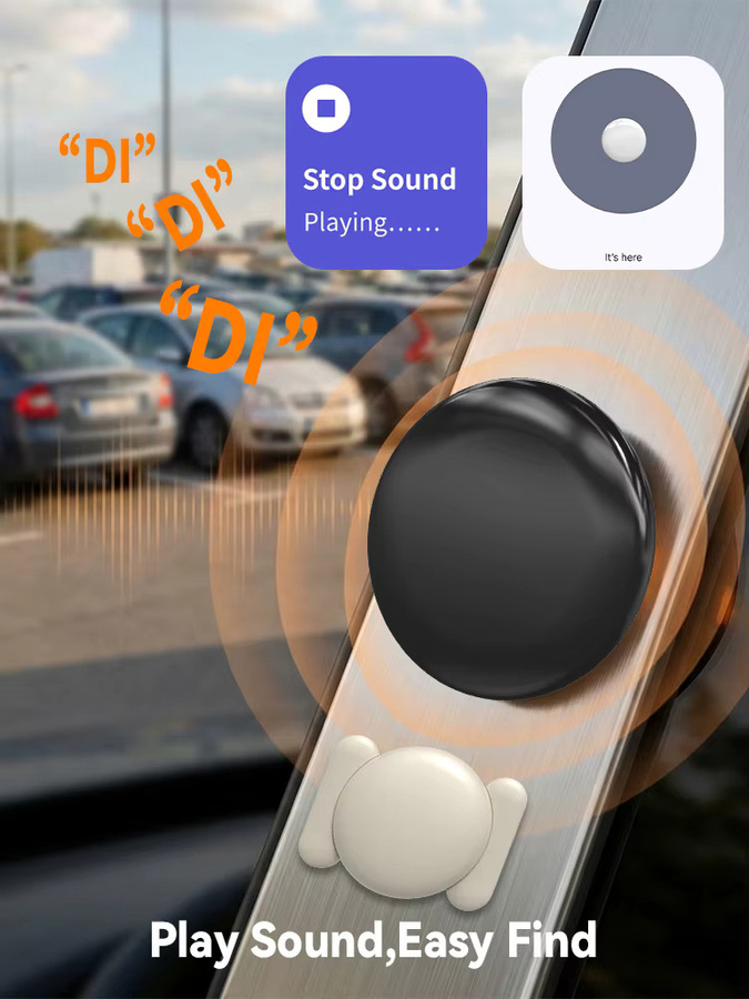 HIMOJO Dual-System-Tracker Kompatibel mit Apple Find My und Android Find Hub, Magnetischer GPS-Ortungsgerät in Schwarz, IP67 Wasserdicht, Anti-Verlust für Fahrzeuge und Haustiere - Bild 4