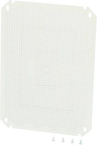 Fibox Montageplatte aus ABS Kunststoff in Weiß, B: 28,0 cm x L: 28,0 cm - Bild 1