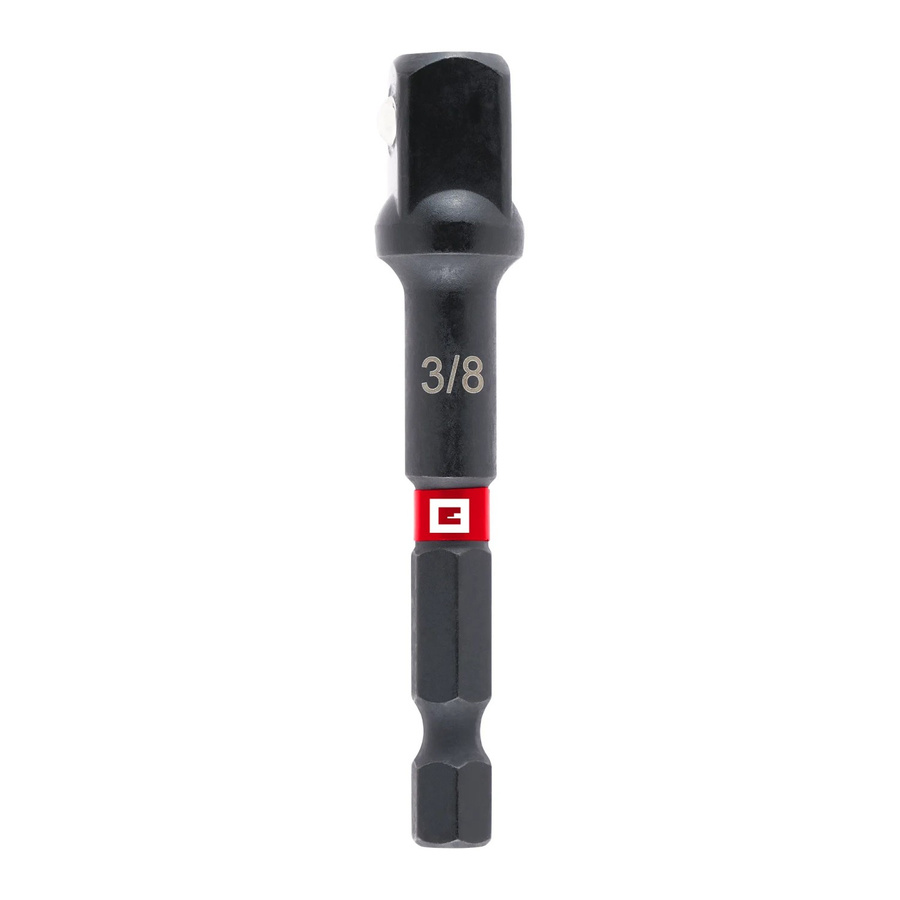 Einhell Steckschlüssel-Adapter Impact 10 mm mit 3/8 Zoll Antrieb, schwarz, Edelstahl - Bild 2