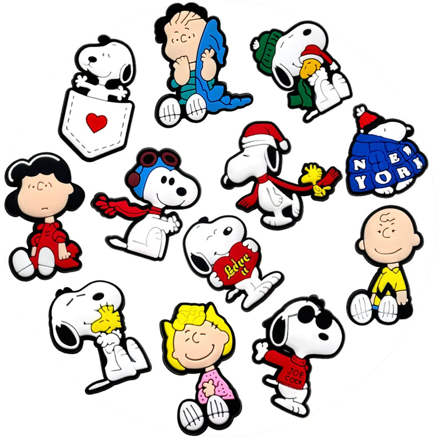 Bandai Schuh-Charms, Snoopy, PVC Weichgummi, Anime Cartoon - Bild 3