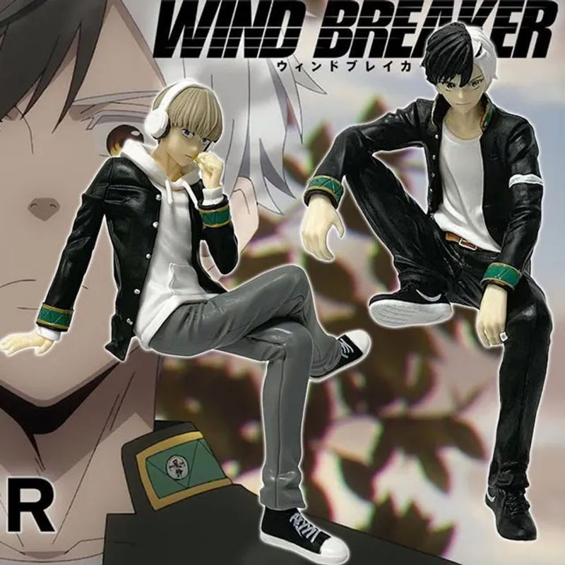 Bandai Wind Breaker Anime Noodle Stopper Figur Sakura Haruka und Kaji Ren, mehrfarbig, Höhe: 15 cm - Bild 1