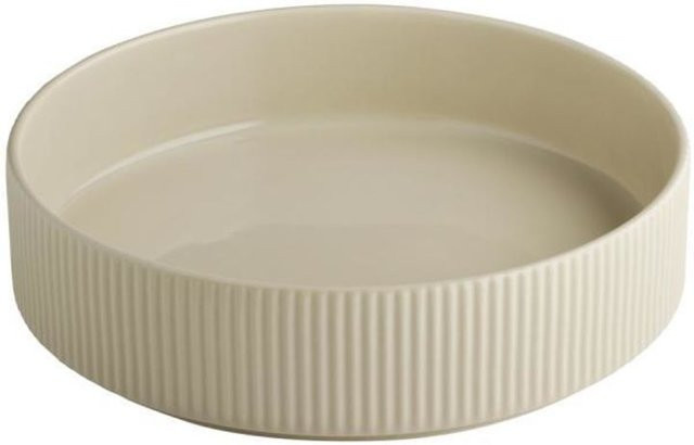 APS THE GRID Pasta Bowl Porzellan beige 3er Pack B: 23 cm, T: 23 cm, H: 6 cm - Bild 1
