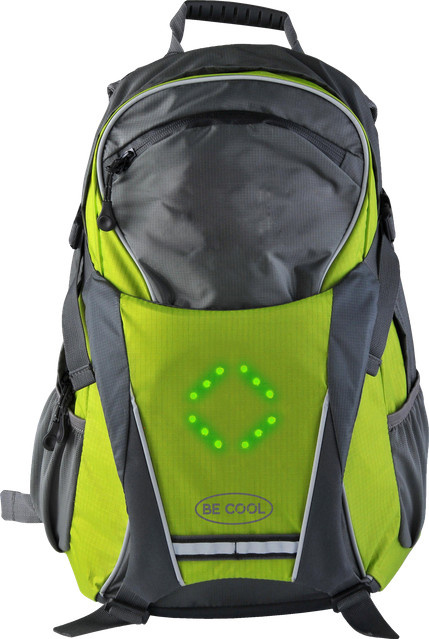 BECOOL LED-Signalelemente Rucksack in Grün mit Micro-USB Anschluss - Bild 1