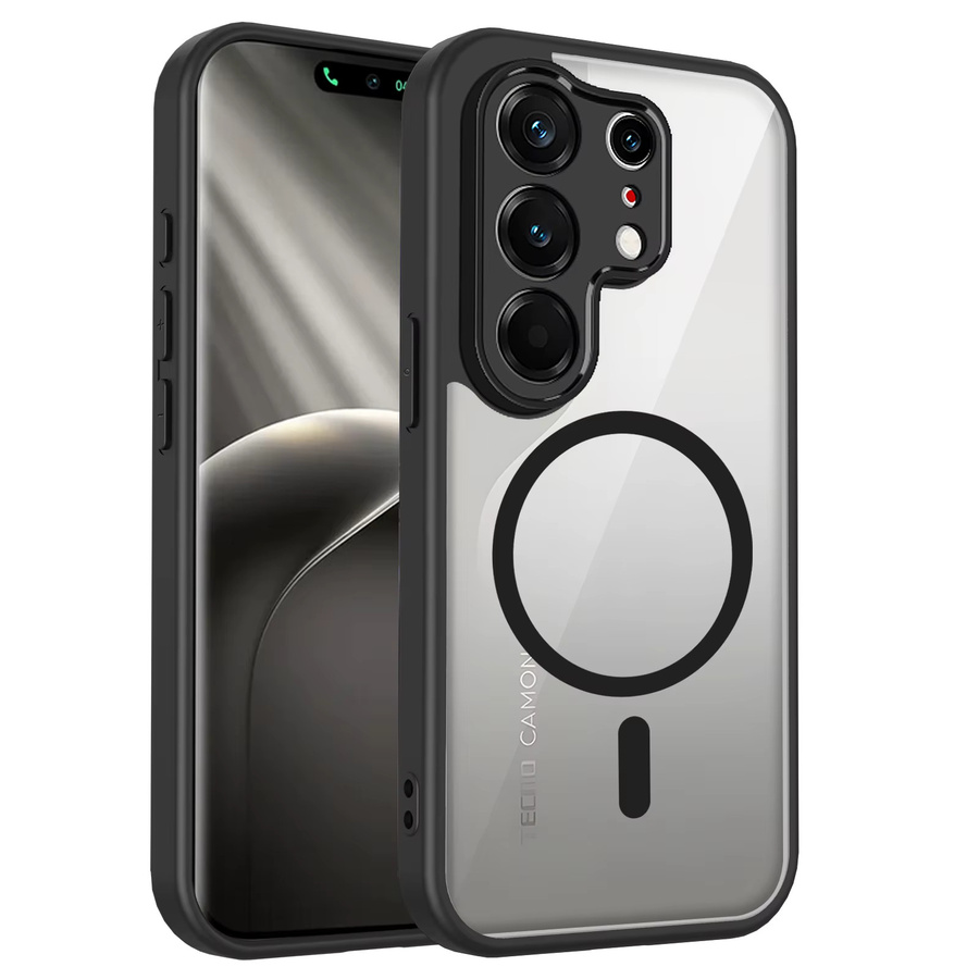 Stoßfeste Silikon-Schutzhülle für Tecno Camon 50 Pro 4G, Transparente Matte Hartschale, MagSafe Kompatibel - Bild 4