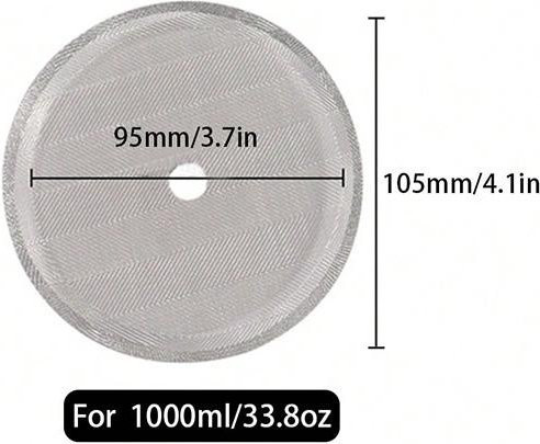 Leeseph Ersatzfilter für French Press aus Edelstahl in Silber, rundes Netzsieb mit feinem Maschengewebe - Bild 1