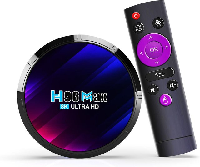 Honor Electronics H96Max Smart TV Box mit Android 13.0, RK3528 Quad-Core, 4K UHD Media Player, 8K Dekodierung und HDR10+, bunt - Bild 1