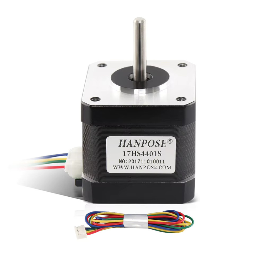 HANPOSE NEMA17 Schrittmotor 17HS4401S in Schwarz für 3D-Drucker und CNC-Maschinen - Bild 3