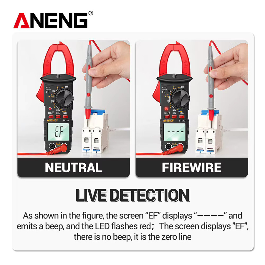 ANENG ST180 Digital Clamp Meter Multimeter und B15 Induktions-Tester Set für professionelle Elektriker - Bild 4