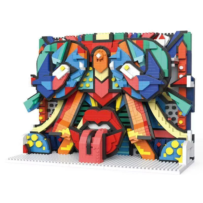 BANGSHE 3D Ölgemälde Berühmte Kunst, Baustein, Bunt / Mehrfarbig - Bild 1