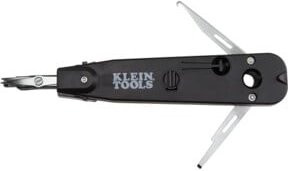 Klein Tools Installationsset modular mit Crimpzange für RJ11 und RJ45 in Schwarz - Bild 1