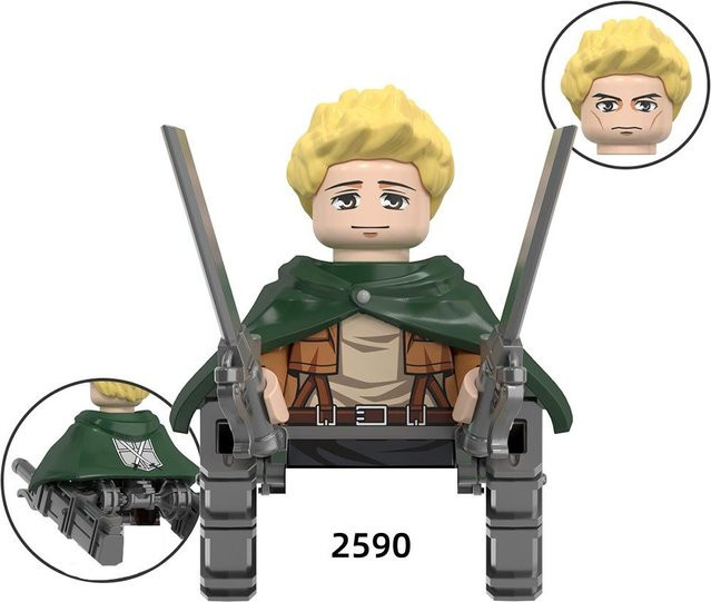 Attack on Titan Anime Bausteine Aufklärungstrupp Mini Action Spielzeugfiguren - Bild 1
